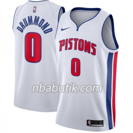 NBA Mænd Trøje Detroit Pistons Andre Drummond 0 Nike 2017-18 Hvid Swingman NBA Mænd Trøje Detroit Pistons Andre Drummond 0 Nike 2017-18 Hvid Swingman